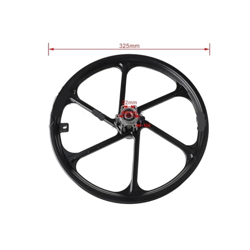 16 Inch Aluminum Alloy Wheel Hub 16x1.75 Disc Brake Front Rim Compatible with F16 Electric Bike Scooter Folding Bicycles