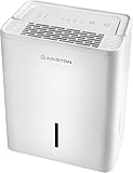Ariston DEOS 12 EVO - Deumidificatore Casa Muffa Portatile 12L/24h con Ruote, Bagno e Ambienti Fino 31㎡, Piccolo Assorbi Umidità 32x41,4x20,5-3 Velocità d