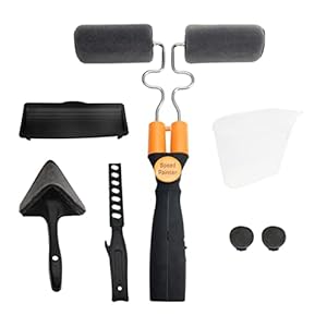 Speed ​​Paint Roller Paint Roller Glide Schilder Roller Roller Huishouden Gebruik Wand Decoratieve borstel Decoratie Kit en Paint Pad Set for muren en plafonds