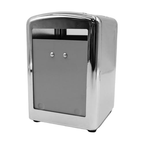 Huba Dispensador de servilletas, mesa, retro, restaurante, toallero, 105 x 95 x 145 mm, plateado Huba Dispensador de servilletas, mesa, retro, restaurante, toallero, 105 x 95 x 145 mm, plateado