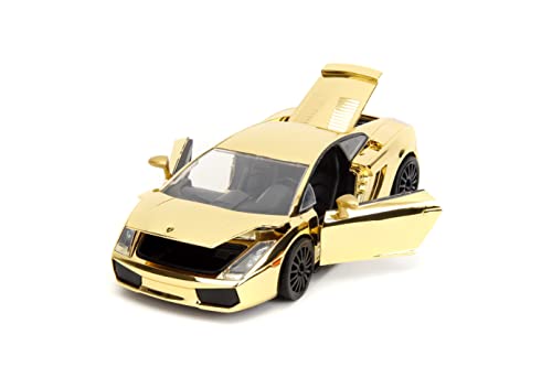 Image of Fast & Furious 1:24 Lamborghini Gallardo Gold Chrome Die-Cast Car, Toys for Kids and Adults
