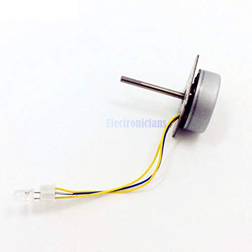 Miniatura 4 de Generador sin escobillas micro de 3 fases Mini generador de mano de viento DIY Motor 3-24V AC