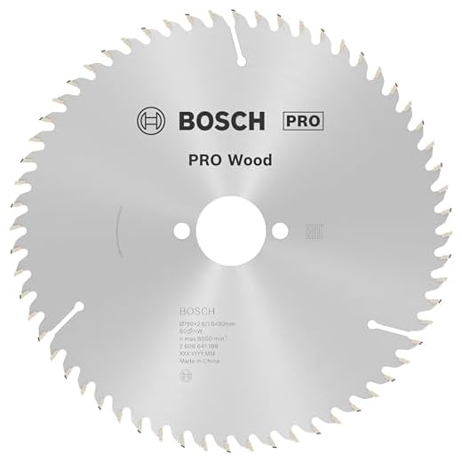 Bosch Professional 2 608 641 188 - Hoja de sierra circular Optiline Wood - 190 x 30 x 2,6 mm, 60 (pack de 1)