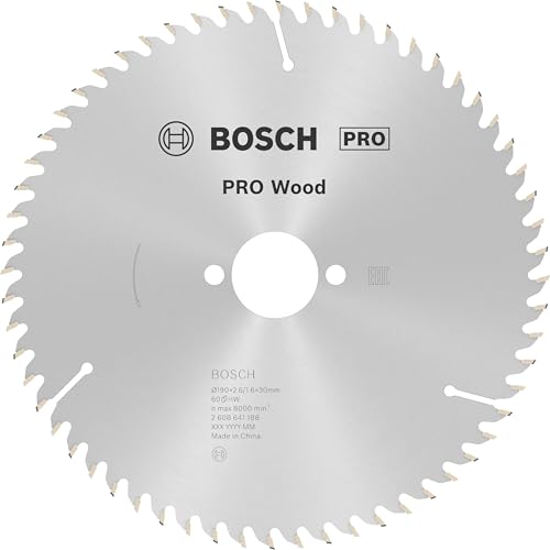 Bosch Professional 2 608 641 188 - Hoja de sierra circular Optiline Wood - 190 x 30 x 2,6 mm, 60 (pack de 1)