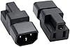 greenDracaena Dracaena.io 20 Pack IEC320 C14 Male to Nema 5-15R PDU USA UPS Extension Power Plug Adapter, IEC C14 Male Plug to Nema 5-15R US 3 Pin Female Power Adapter Connector #5