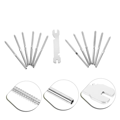 Kit de garde-corps à câbles acier inoxydable vis à tige filetée installation extérieure