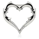 HGEKLIZV Gothic-style Carabiner Keychain, Devil Heart Keychain, Y2K Heart-shaped Carabiner, Fashion Belt Buckle, Clip-on Keychain Suitable For Keys, Car Keys, Bags, And Outdoor Gear （ 2.75 Inches ）