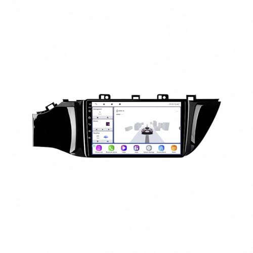 Pantalla de coche 2 DIN con Carplay inalámbrico y 4 nuclear para Kia Rio 4