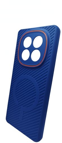 Image of Back Cover Case Compatible with Redmi Note 15 5G | Poco M8 5G Shockproof Military Grade Protection | Micro-Fibre Cloth On Inner Side | Anti-Slip Grip (Blue)