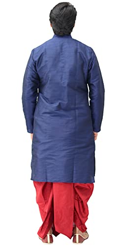 Image of Om Shubh Mangalam Men's Silk Ethnic Wear Dhoti Kurta Set For Wedding