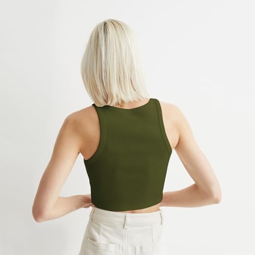 Image of KERI PERRY Tops for Women Crop Top for Women's Tank Activewear Tee Sports Western Casual Cotton Camisole Pack of 3 Combo