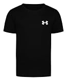 Under Armour Boys' Short Sleeve Elite T-Shirt, Relaxed Fit, Black, 6