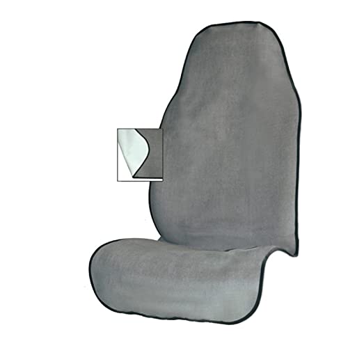 犬用トイレトレー 犬のトイレ ピンク タオル シート クッション フィット カー シート プロテクター ペット マット 犬 カー シート カバー(Gray)