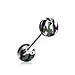 Camouflage Camo Print Ball Steel Barbell Tongue Ring 14g 5/8" By Bodyjewelryonline