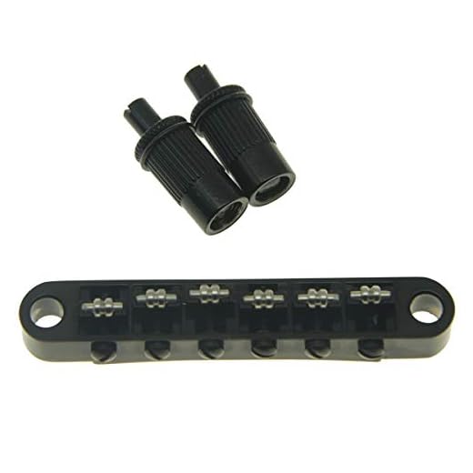 KAISH Tune-O-Matic - Puente para guitarra Epi Les Paul, SG, Dot, Bigsby con postes roscados M8, color negro