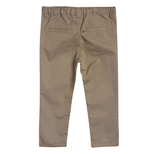 Image of miniklub Boys Brown Cotton Chinos Trousers