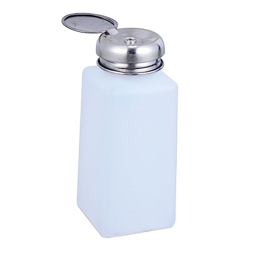 FOMIYES Alcohol Bottles Push Pump 100ml 200ml Plastic Containers for Safe Long-term Use