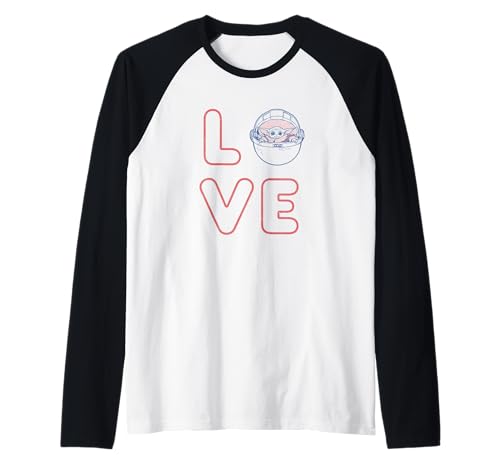 Raglan Star Wars The Child t-shirt de baseball imprimé pour la Saint-Valentin