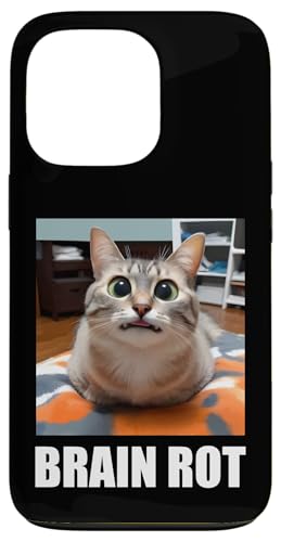 Brain Rot Meme �V���c Word Of The Year Funny Cat Brain Rot �X�}�z�P�[�X iPhone 13 Pro �p