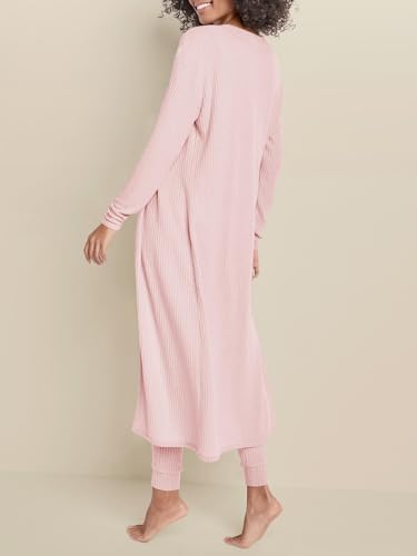 Image of Eurivicy Womens 3 Piece Lounge Set Tank Tops Pants with Long Cardigan