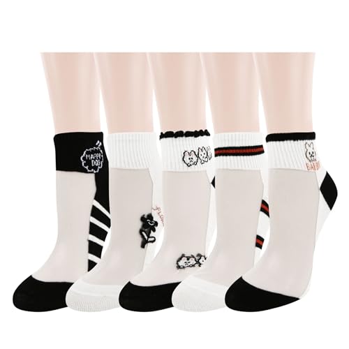 Image of Benefeet Sox Sheer Socks for Women Girls Mesh Ankle Socks Transparent Mesh Lace Sock Cute Thin Nylon See Through Sock