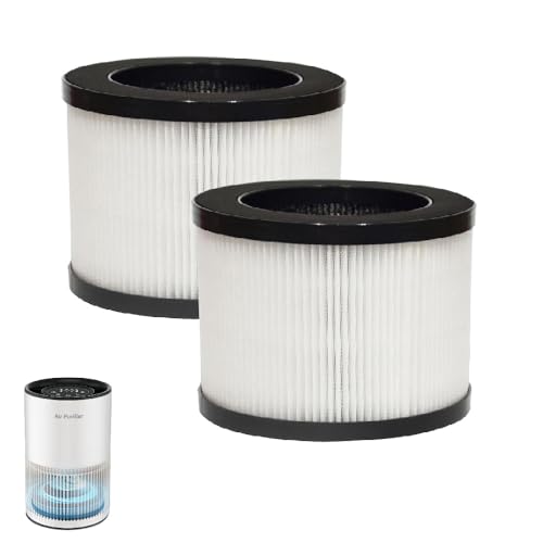 For Neikoy BW302 空気清浄機フィルター 2個パック フィルター 活性炭 純正交換用フィルター H13 HEPA 花粉対策 集じん 脱臭フィルターNeikoy BW302空気清浄機対応