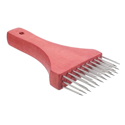 MOTHNUR Batticarne in Acciaio Resistente con Manico in Legno Inteneritore Carne per Bistecca e Maiale Macchina Portatile per Ammorbidire e Preparare Carne di Manzo e Pollo Accessorio