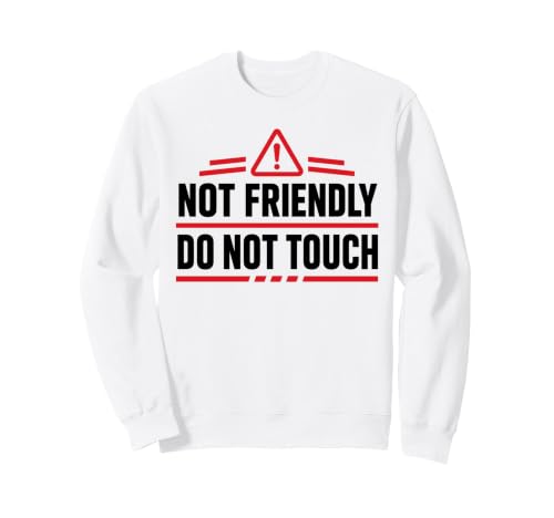 Funny Warning Introvert Not Friendly Do Not Touch �g���[�i�[