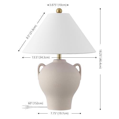 Set de 2 lámparas de mesa cerámica beige 18 pulg miniatura 3