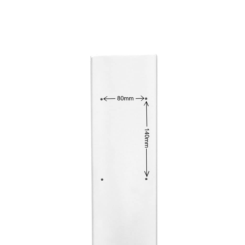 Montagesäule für Summit Wallbox Silber - Höhe 150cm, Pfosten 12 x 5,5cm - Inkl. Montagematerial