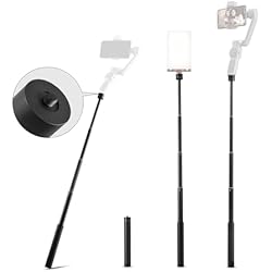 Tripode Dji Osmo Mobile 3 Gimbal Extension Pole, ZHIYUN 29´´ Varilla de extensión Gimbal Estabilizador Selfie Stick Trípode 1/4´´ Rosca Polo de Mano para cámara de acción Zhiyun Smooth 5/Q3/4/GoPro Vlog Pocket/Go 2 EVO dji OM 4