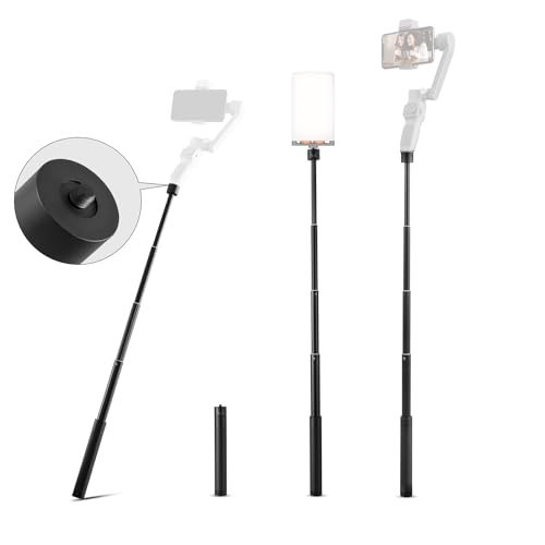 ZHIYUN Gimbal Einbeinstativ 29' für Gimbal Stabilizer, 1/4 Zoll Einstellbarer Selfie Stick, für DJI OSMO 6/ OM5, ZHIYUN CQ5 Smooth 5S/ 5/ Q4/ Q3, GoPro Vlog Pocket
