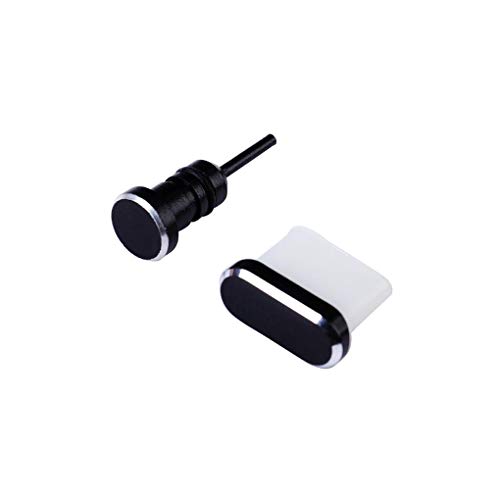 Lorsoul Reemplazo 2pcs / Set del Enchufe del Polvo para Xiaomi Huawei Samsung Tipo C de Carga del Puerto de Auriculares Jack Enchufe del Kit del Polvo del USB Cover