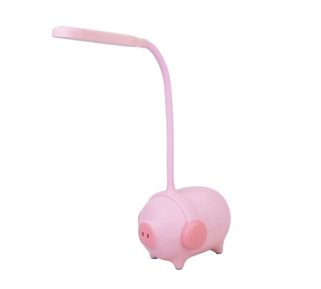 Lampy Biurkowe Pielęgnacji Śliczna Świnia Lampa Biurkowa Ściemnialna Nauka Pisania Ochrona Oczu Stołowa Led USB Do Ładowania Lampy Biurkowe Lampa Nauki Oczu