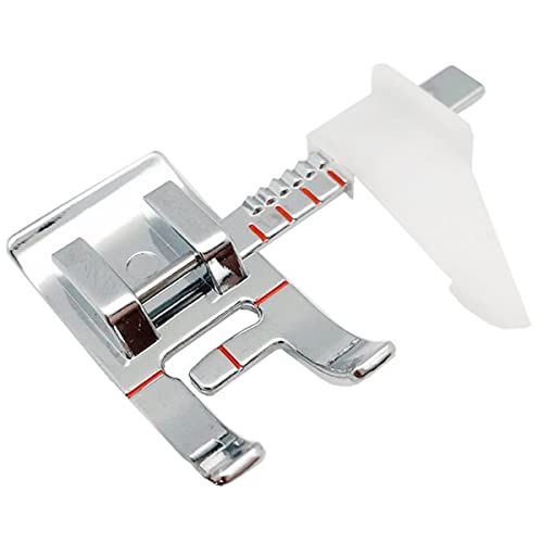 Pie de máquina de coser con guía ajustable