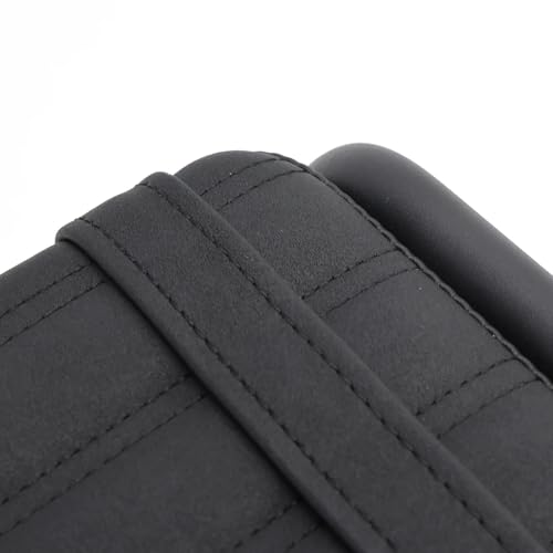 Cojín de asiento trasero para Honda CT125 Huntercub en cuero PU negro 5