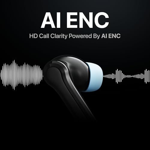 Image of Mivi DuoPods Maxx TWS [New Launch], 13mm Bass Drivers, 50 Hrs Playtime, HD Call Clarity with AI-ENC, Gaming Mode, BT v5.3, Swift Type-C Charging, Made in India Earbuds