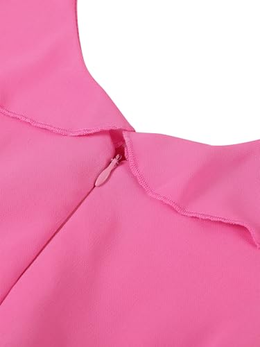 Flofallzique Girls Graduation Dress Summer Party Wedding Junior Bridesmaid Dress for 5-14 Years4