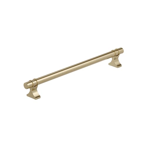 Image of Amerock Davenport 8-13 /16 inch (224mm) Center-to-Center Golden Champagne Cabinet Pull, BP36619BBZ