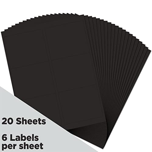 Jam Paper Shipping Address Labels - Large - 3 1/3 X 4 - Black - 120/Pack #TOP1
