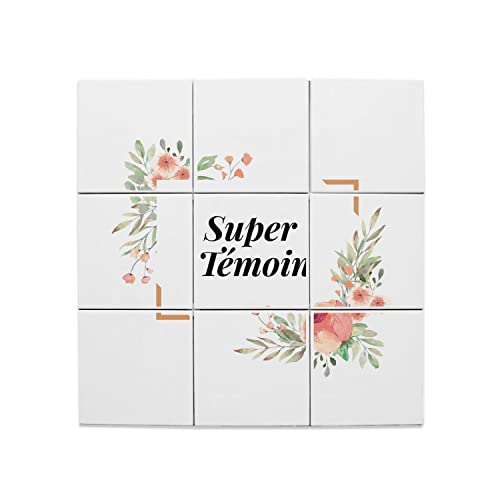 Cadre floral en carreaux céramique pour immortaliser vos fiançailles au salon