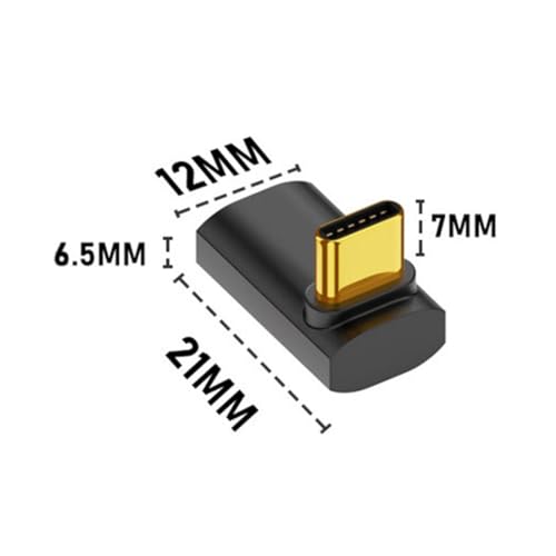 Pack 2 Adaptadores USB Tipo C Macho a Hembra Ángulo miniatura 2