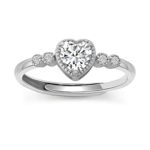 Bague de fiançailles cœur en argent pour sublimer vos promesses