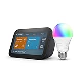 Echo Show 5 with Amazon Basics Smart Color Bulb