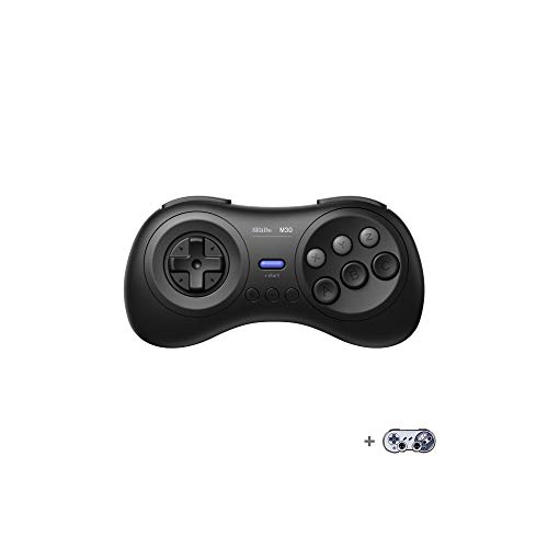 8Bitdo M30 Bluetoothゲーミングコントローラー6ボタンメガドライブ風ゲームパッド NS Switch Windows Android macOS Steam Respberry Pi用-栓抜き付き