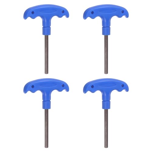 Image of sourcing map 4pcs H6 T-Handle Hex Key Wrench 6mm S2 Steel T-Key Inner Hexagon Spanner Repair Tool