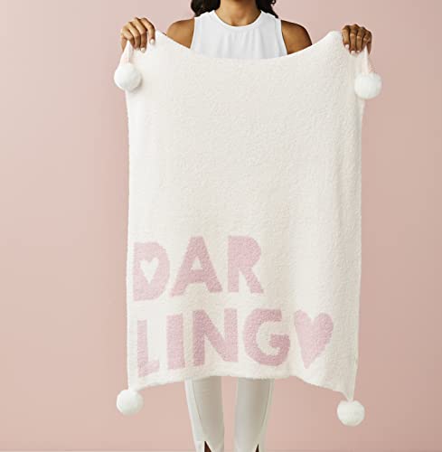 Mud Pie Children's Nursery Chenille Blanket, Darling, 34" X 28" #TOP1