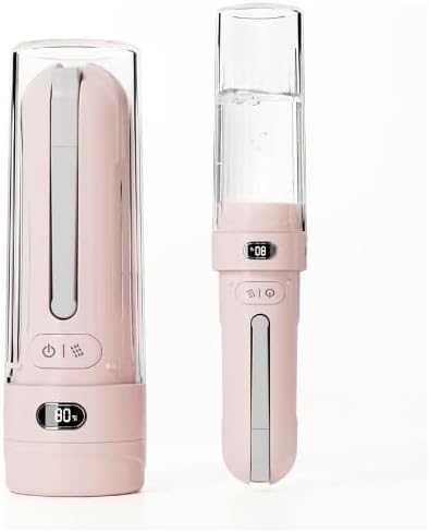 Dog Paw Cleaner, IPX7 Rechargeable Portable Paw Washer for Dogs Cats Camping Pink