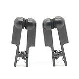 Ear Clip Electrodes, Double-Sided Silicone Conductive Accessories Compatible For Tens 7000 For Tinnitus Relief(1 Pair, Black).
