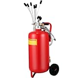 VEVOR Bomba Extractora de Aceite 22,7 L Consumo de Aire 200 L/min Extractor de Aceite Neumático 8-10 Bar con Asa Portátil y Ruedas Extractor Aceite para Automóvil/Motocicleta/Barco/Caravana